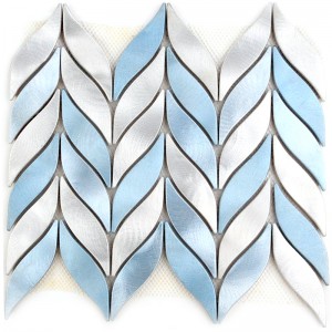 Modna aluminiowa mozaika Niebieska mozaika do dekoracji łazienki