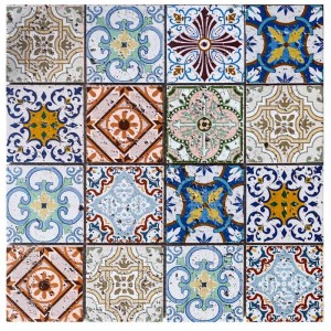 Modna marmurowa mozaika w stylu marokańskim z dyszą wodną na płytki Backsplash